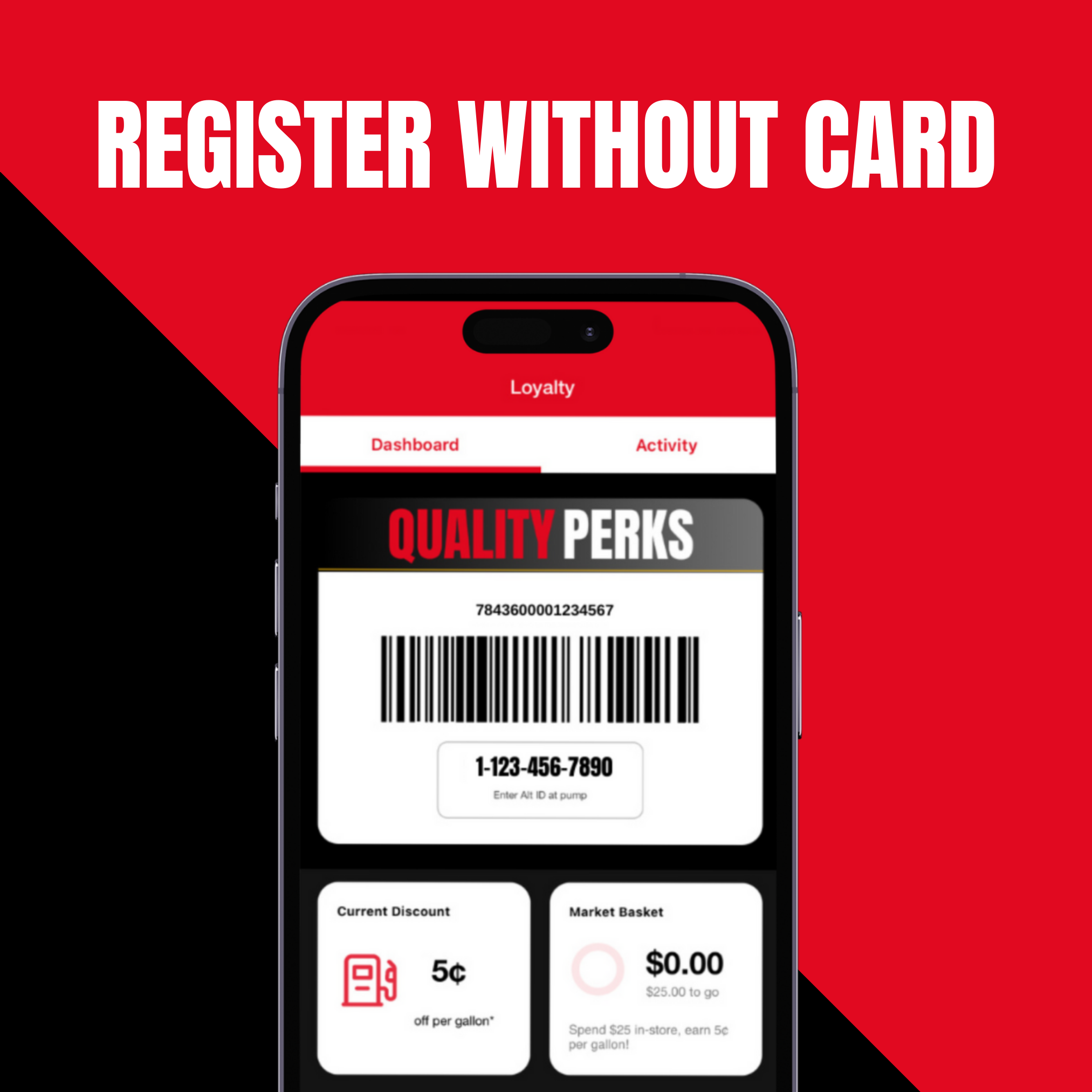 Register Without Card
